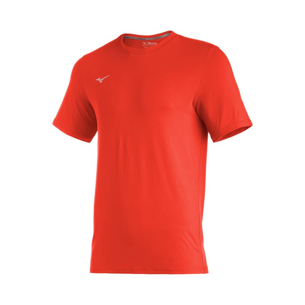 Mens Mizuno Comp Diamond Short Sleeve Crew Baseball T-Shirts Orange Philippines (DNPSAC641)